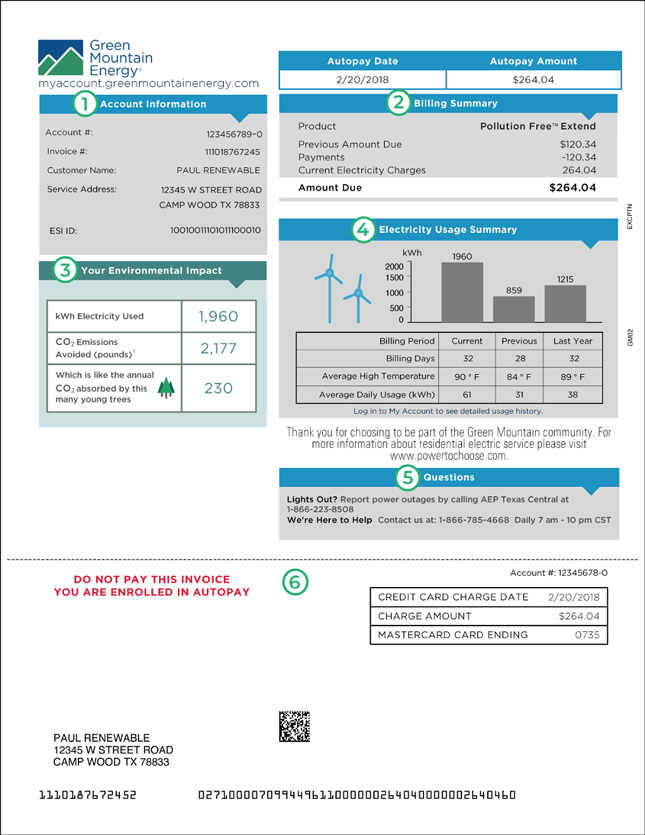 Green mountain electricity discount